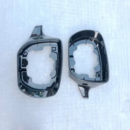 Glossy Side Mirror Frame for Hyundai SantaFe III IX45 2013-2018 Holder 2015 2014 Santa Fe replace Rearview shiny black Auto part