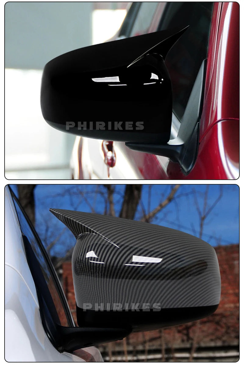 For Mitsubishi Lancer X 10 EX EVO 2013-2016 Side Door Rearview Mirror Cover Trim Car Styling Accessories Auto Part