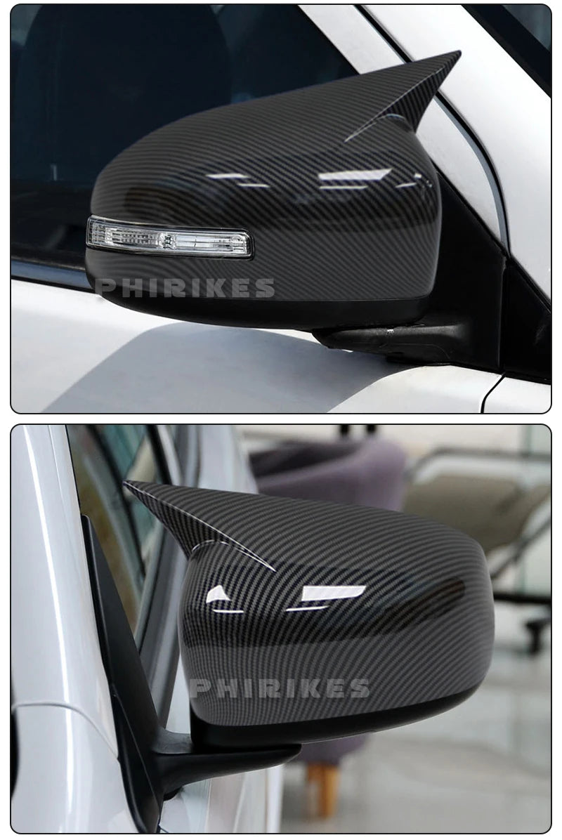 For Mitsubishi Lancer X 10 EX EVO 2013-2016 Side Door Rearview Mirror Cover Trim Car Styling Accessories Auto Part