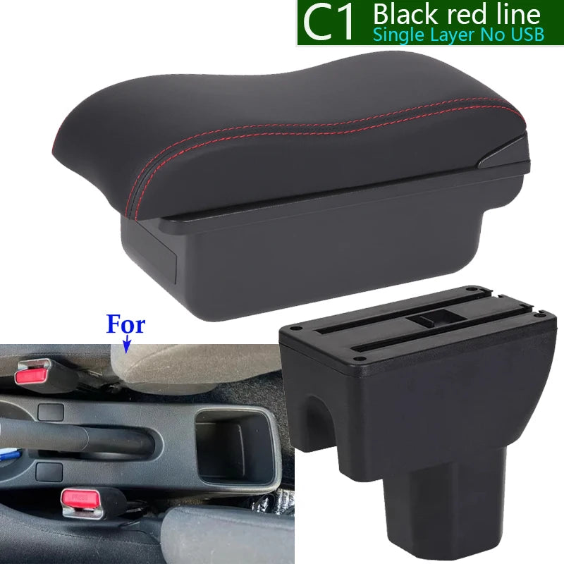 For SUZUKI Splash Armrest Box For Suzuki Splash Car Armrest Auto Storage Box Arm Bracing heighten Interior Details Retrofit Part
