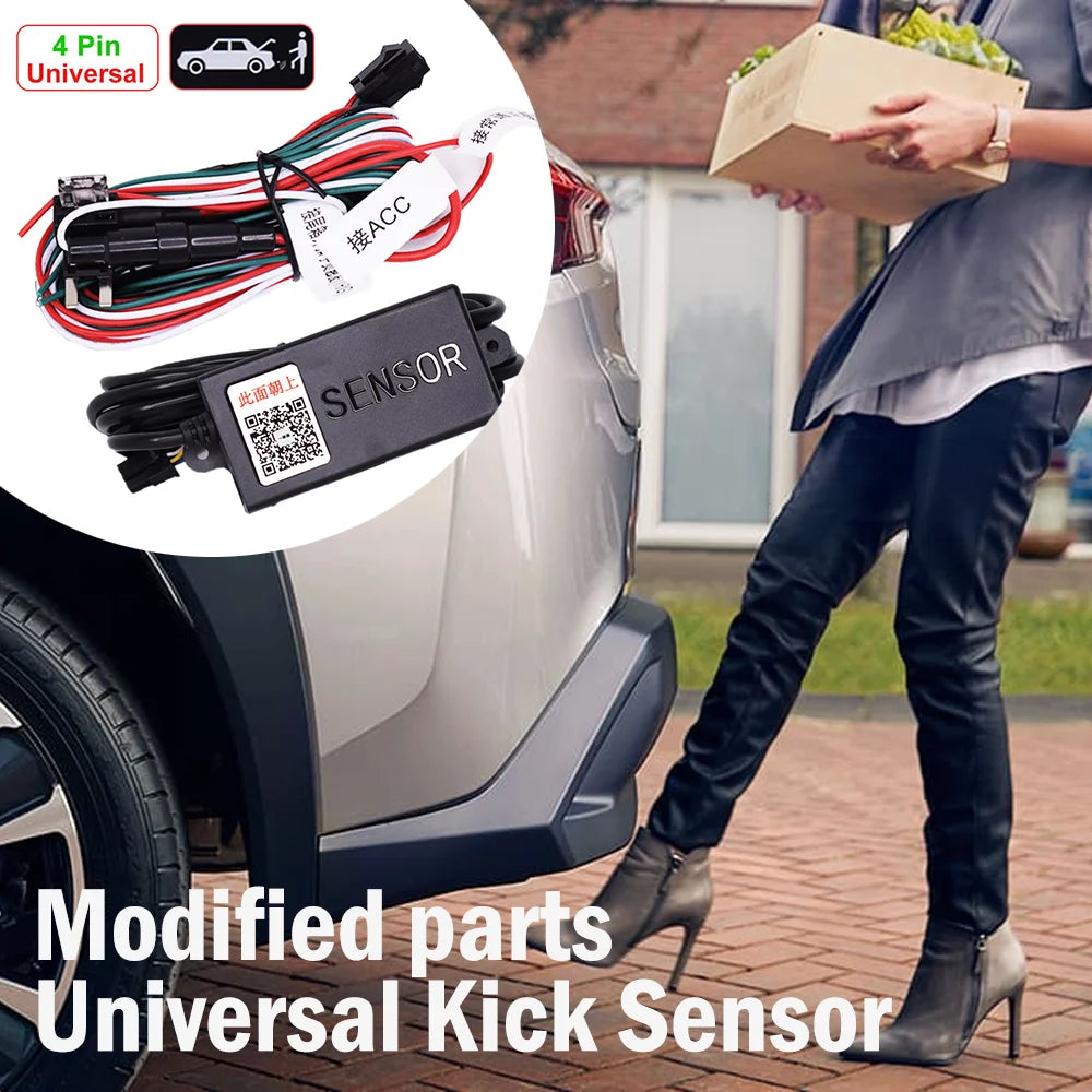 4/6 Pin Tailgate Modified Part Auto Kick Sensor Car Power Rear Door with Kick Sensor Upgrade Kit Car Accessories For Universal