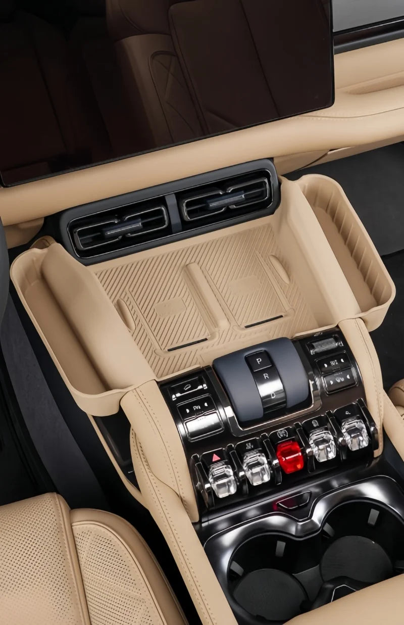 Auto Wireless Charging Silicone Pad Fit for BYD Leopard 5 2025 Modified Car Center Console Non-slip Storage Box Pad Upgrade Part