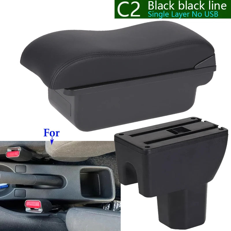 For SUZUKI Splash Armrest Box For Suzuki Splash Car Armrest Auto Storage Box Arm Bracing heighten Interior Details Retrofit Part