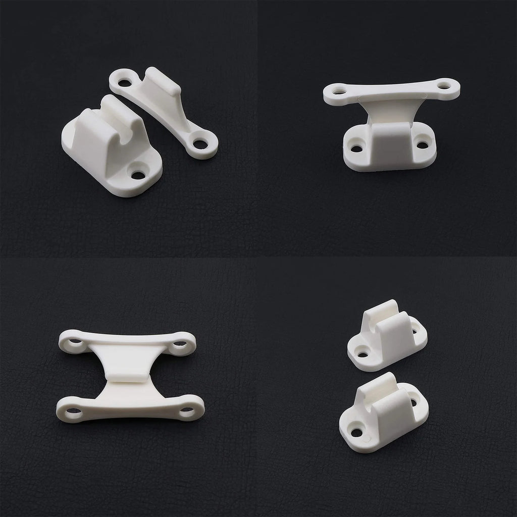 1set Auto Caravan Or Motorhome White Plastic Main Door Catch Campers Accessories Retainer Holder Door Retainer Catches Auto Part