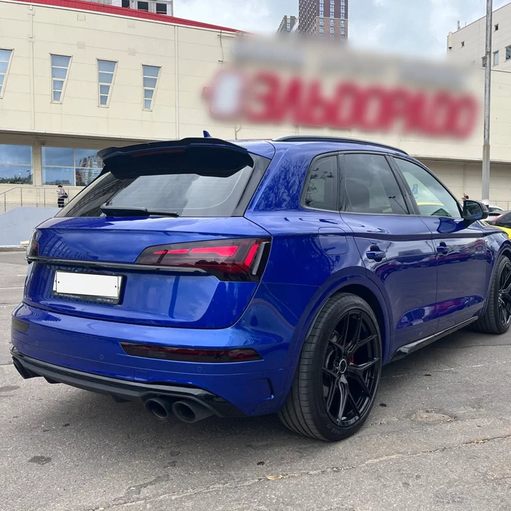 Car Rear Bumper Spoiler Lip for Audi Q5 S-line SQ5 MK2 2018-2024 Maxton Style Tail Trunk Roof Splitter Auto Part Body Kit Tuning