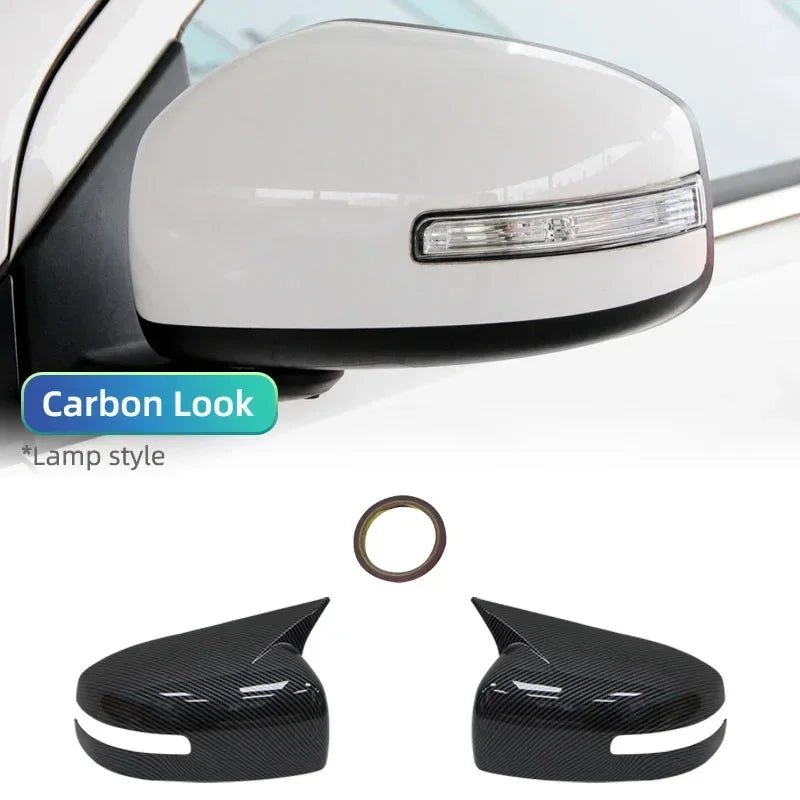 For Mitsubishi Lancer X 10 EX EVO 2013-2016 Side Door Rearview Mirror Cover Trim Car Styling Accessories Auto Part