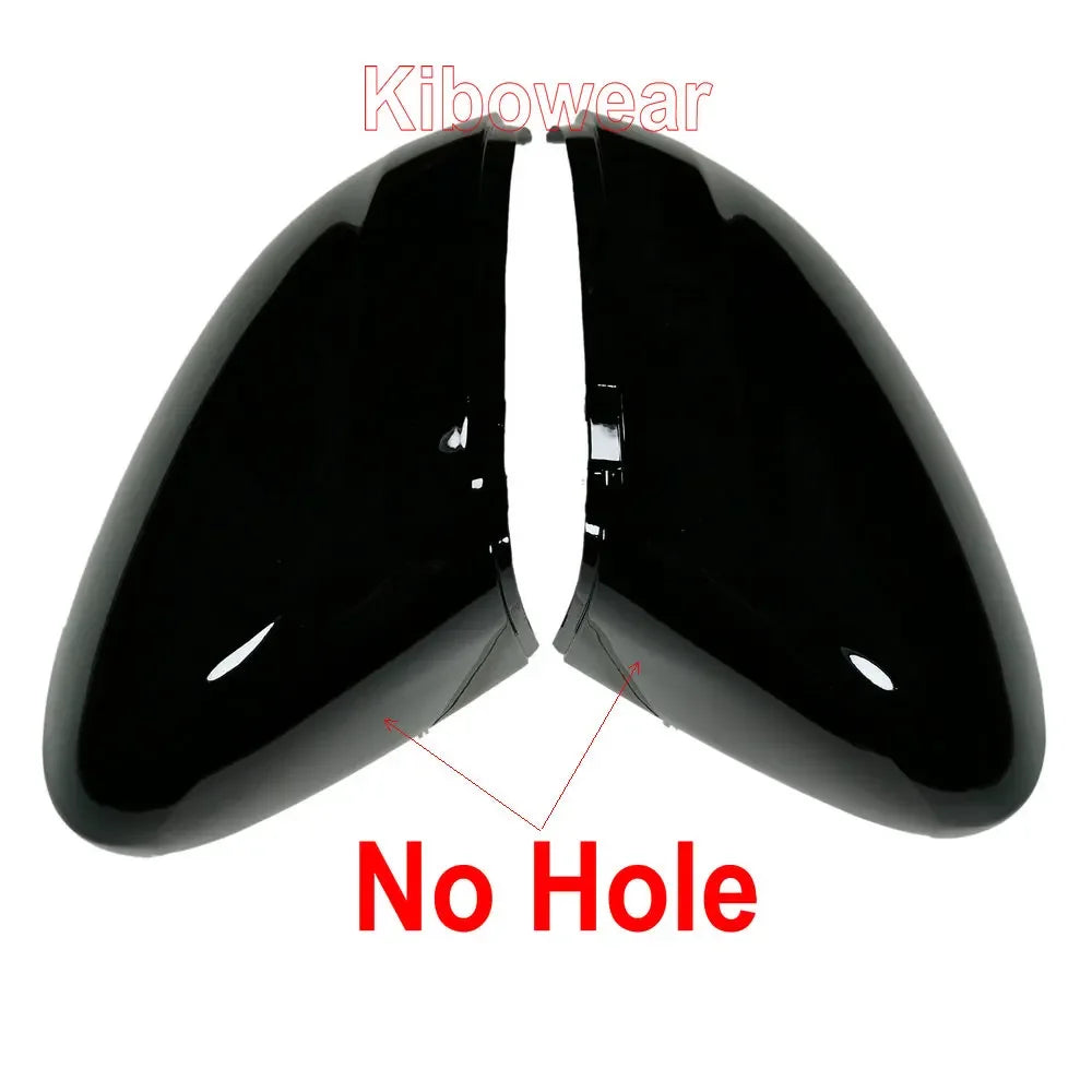 2pcs Black Side Mirror Cap for VW Passat B8 Arteon Caps 2016 2017 2018 2019 2020 Glossy Pearl Cover Variant Auto replace part