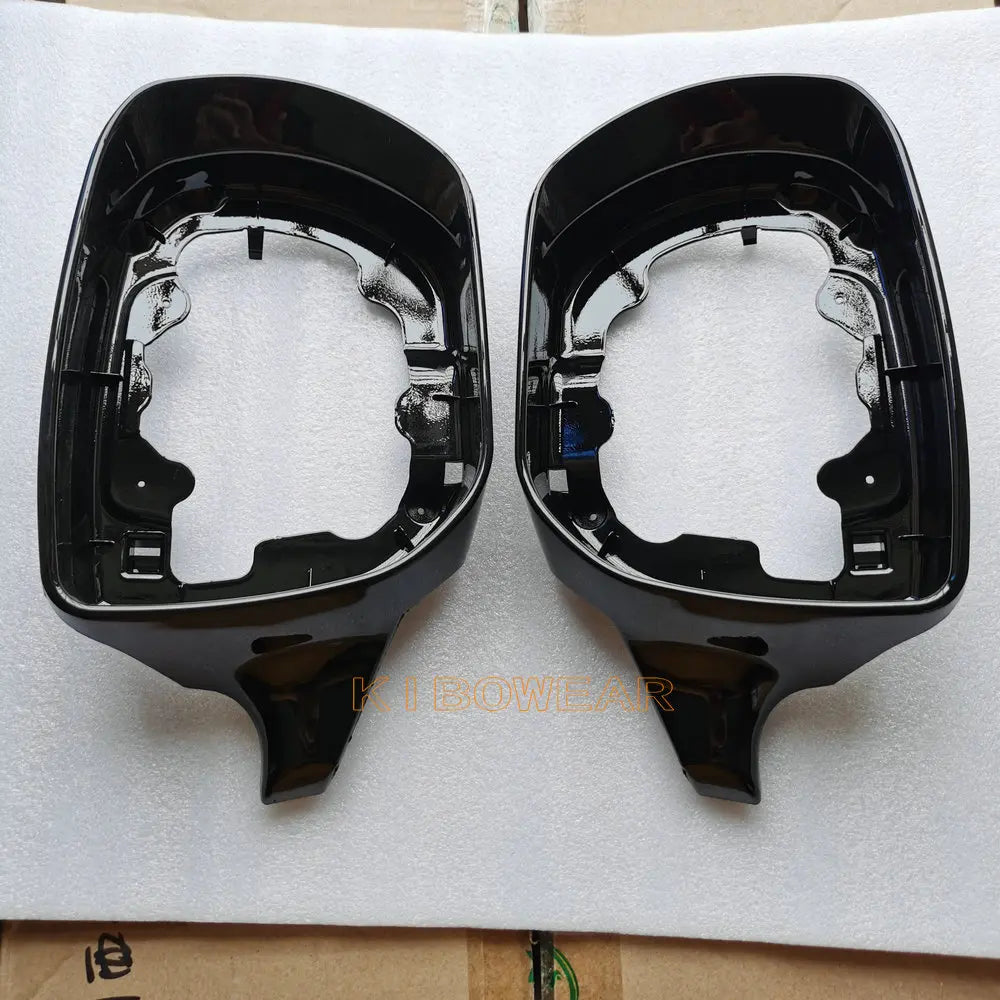 Glossy Side Mirror Frame for Hyundai SantaFe III IX45 2013-2018 Holder 2015 2014 Santa Fe replace Rearview shiny black Auto part