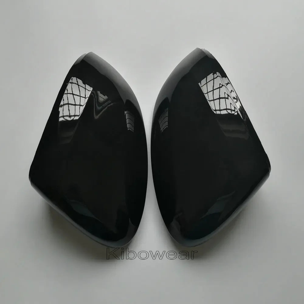 2pcs Black Side Mirror Cap for VW Passat B8 Arteon Caps 2016 2017 2018 2019 2020 Glossy Pearl Cover Variant Auto replace part