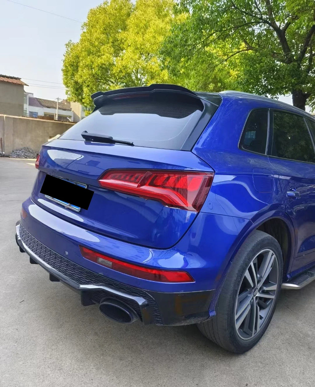 Car Rear Bumper Spoiler Lip for Audi Q5 S-line SQ5 MK2 2018-2024 Maxton Style Tail Trunk Roof Splitter Auto Part Body Kit Tuning