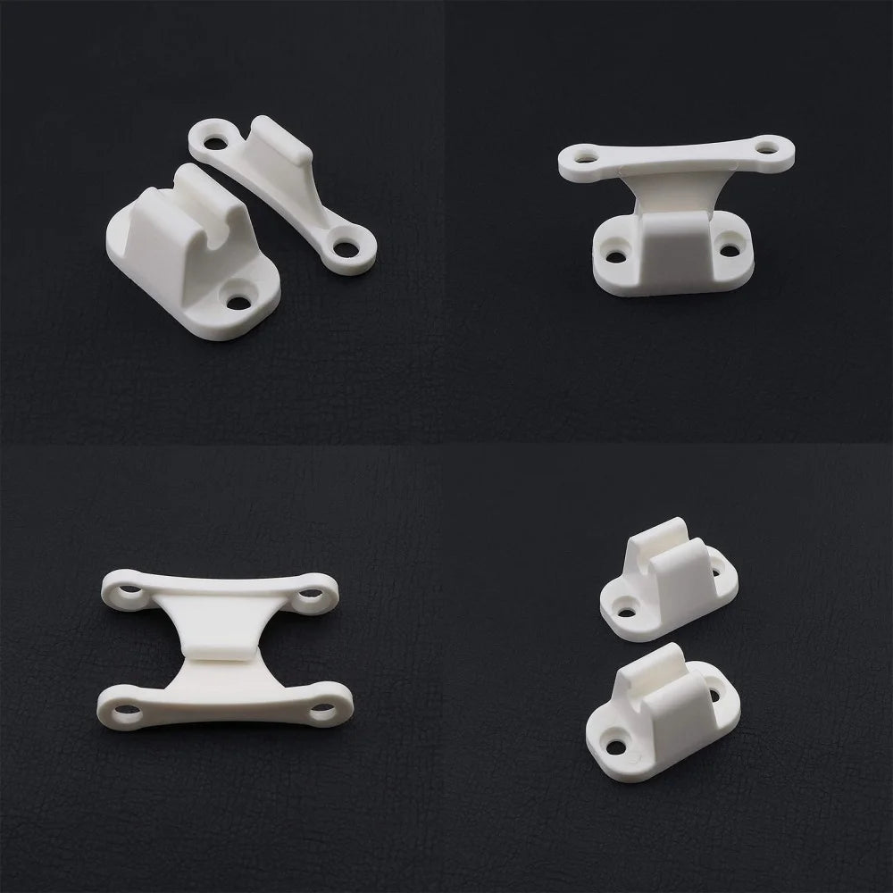 1set Auto Caravan Or Motorhome White Plastic Main Door Catch Campers Accessories Retainer Holder Door Retainer Catches Auto Part