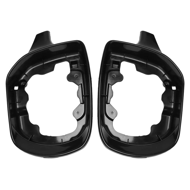 Glossy Side Mirror Frame for Hyundai SantaFe III IX45 2013-2018 Holder 2015 2014 Santa Fe replace Rearview shiny black Auto part