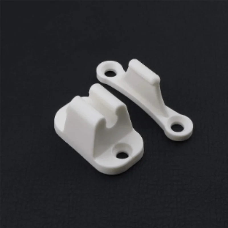 1set Auto Caravan Or Motorhome White Plastic Main Door Catch Campers Accessories Retainer Holder Door Retainer Catches Auto Part