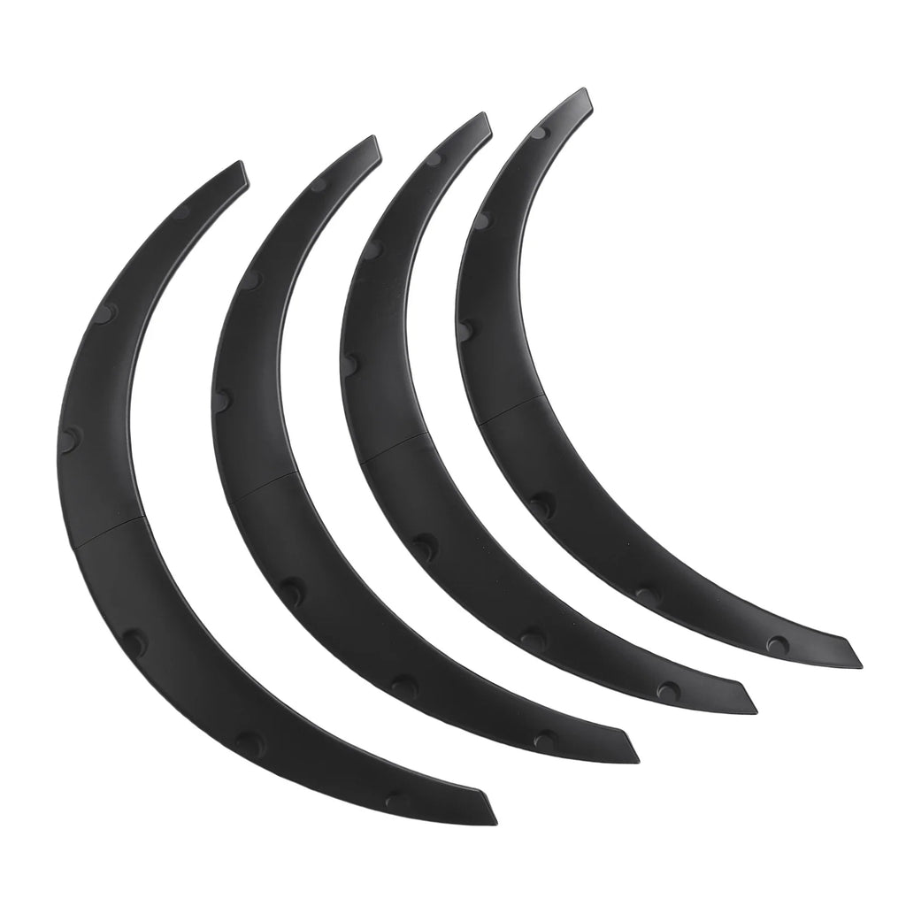 4PCS Car Wide Body Kit Wheel Flares Universal Flexible 80cm Wheel Arch Trim Flare for Sedan SUV Off Road Vehicle