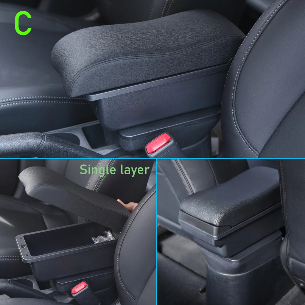 For SUZUKI Splash Armrest Box For Suzuki Splash Car Armrest Auto Storage Box Arm Bracing heighten Interior Details Retrofit Part