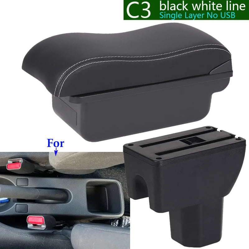 For SUZUKI Splash Armrest Box For Suzuki Splash Car Armrest Auto Storage Box Arm Bracing heighten Interior Details Retrofit Part