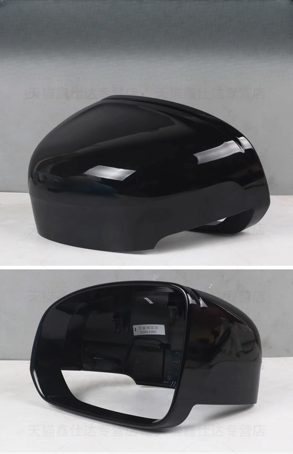 1pc Black Side Mirror Cover Cap for VOLVO XC60 2018-2023 housing auto part replace door wing 2019 2020 2021 2022