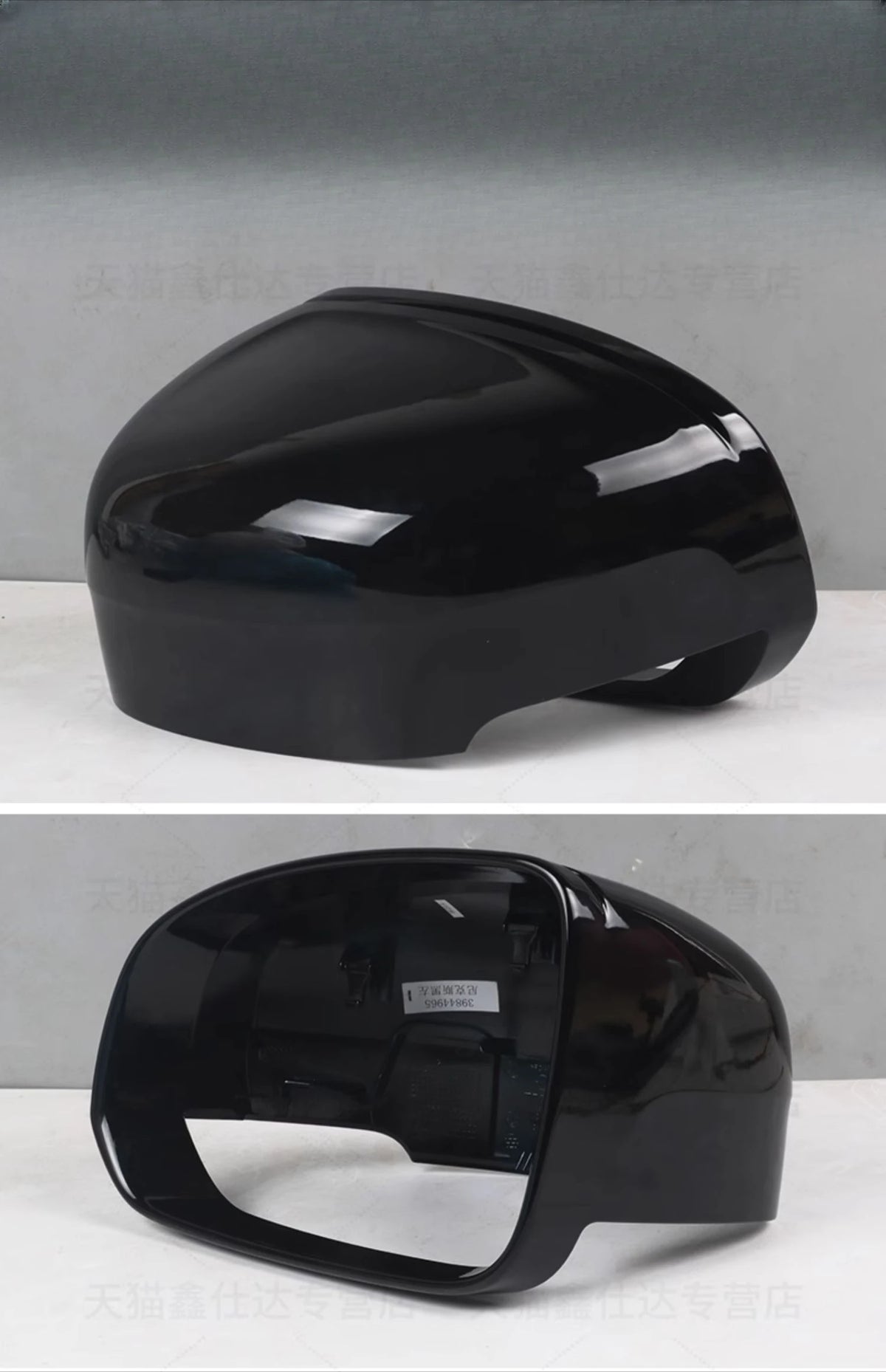 1pc Black Side Mirror Cover Cap for VOLVO XC60 2018-2023 housing auto part replace door wing 2019 2020 2021 2022